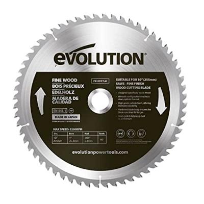 EVOLUTION Lame pour bois en carbure D.255 mm