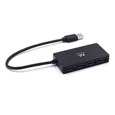EWENT  EW1134 - Concentrateur (hub) - 4 x USB 3.1 - de bureau