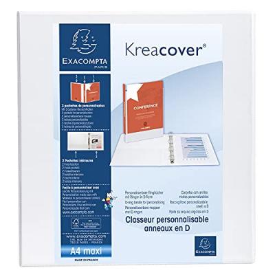 EXACOMPTA Class. Pp Personnalisable Kreacover 4 Ann. 60mm A4 Max Blanc