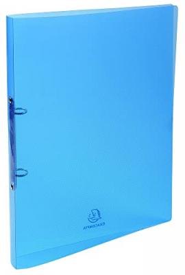 EXACOMPTA Classeur  2 annx 32x25cm polypro Translucide Dos 20mm Coloris assortis