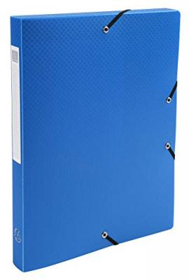 EXACOMPTA Jeu De 8 Boites Classement Pp Opaque Dos De 25 Cm Assorties