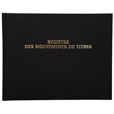 EXACOMPTA   registre ""mouvements de titre"", 240 x 320 mm noir
