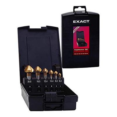 EXACT   DIN 335 C Fraise conique en acier HSS TIN 90&deg;, 6,3 - 20,5 mm, 6 pcs. ( 05567 )
