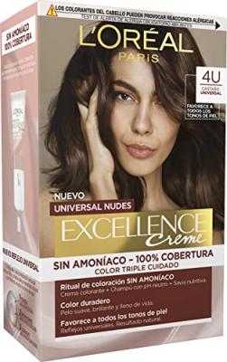 L OREAL PARIS L'Or&eacute;al Paris Teinture pour cheveux nude sans ammoniaque 4 Ch&acirc;taigne