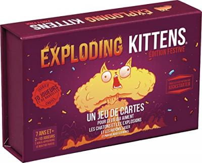 ASMODEE Jeu d&rsquo;ambiance  Exploding Kittens Party Pack Edition