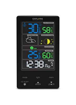 EXPLORE SCIENTIFIC  WSC-4009 station m&eacute;t&eacute;o num&eacute;rique Noir LCD Secteur