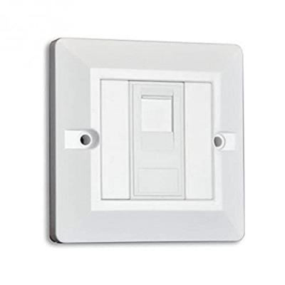 EXTEL Prise murale &agrave; encastrer RJ45 (simple ou double) - Simple