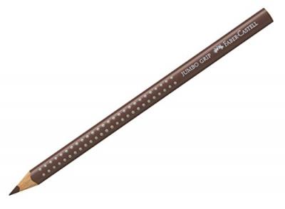 FABER CASTELL Faber-Castell 621824 Jumbo Grip Crayon de Couleur 3,8 mm Brun/Van Dick