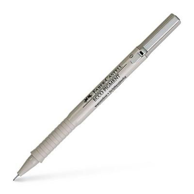FABER CASTELL Faber-castell stylo bille &agrave; encre ecco pigment, 0,1 mm noir 166199