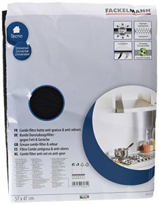 FACKELMANN  - Filtre &agrave; graisse et &agrave; charbon actif - blanc et noir