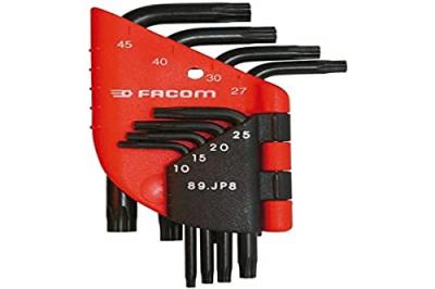 FACOM Jeux de 6 cl&eacute;s m&acirc;les coud&eacute;es Torx&reg; en &eacute;tui -  - 89.JP6