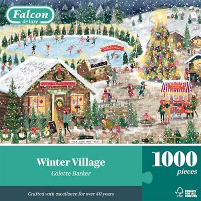FALCON Puzzle 1000 pi&egrave;ces :  - Village d'hiver  de luxe