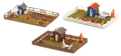FALLER  Set jardin ouvrier 2-N - B&acirc;timent pour train miniature