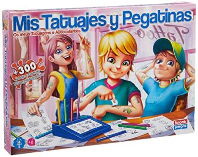  Falomir My Tattoos And Stickers Board Game Multicolore