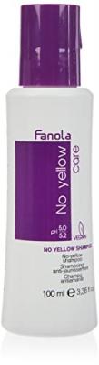 FANOLA  Shampooing Anti Jaune pour Cheveux Blonds, 100 ml, 1 Unit&eacute;
