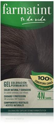FARMATINT  Coloration Permanente Sans Ammoniac Blond Fonc&eacute; 130 ml 4N
