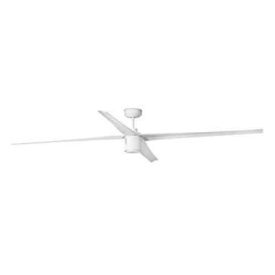 FARO BARCELONA Ventilateur de plafond blanc mat avec lampe Smart Attos Faro