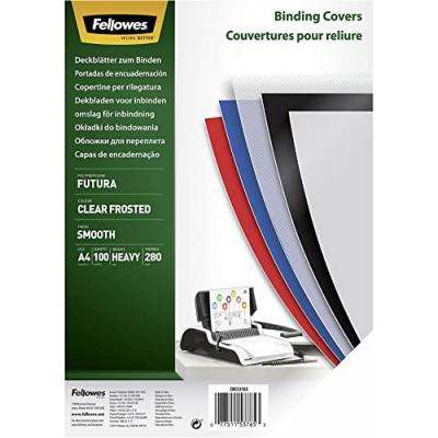 FELLOWES  Futura Couverture reliure Format A4 Couleurs Assortis