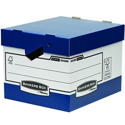 BANKERS BOX Fellowes System Bo&icirc;tes archives Bleu Lot de 10