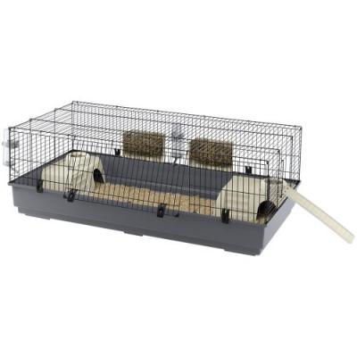 FERPLAST  57051414 Cage &agrave; Lapin Rabbit 140 Noir 140 x 71 x 51 cm