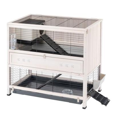 FERPLAST Cage en bois Indoor Home - L 108 x l 59 x H 102,5 cm