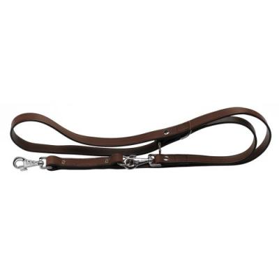 FERPLAST Laisse d'entra&icirc;nement Toro en cuir marron 200x1.8 cm 