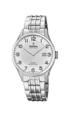 FESTINA  F20005/1 Men's Silver Swiss Made Watch