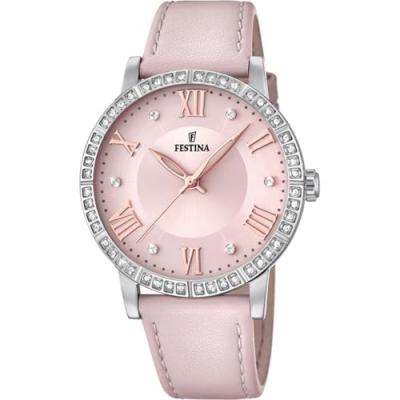 FESTINA  Femmes Analogique Quartz Montre avec Bracelet en Cuir F20412/2