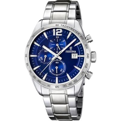 FESTINA Montre Homme  F16759/3 Chronographe acier