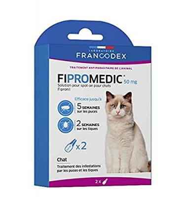 FRANCODEX Pipettes antiparasitaires chat Fiprom&eacute;dic 2x0.5ml