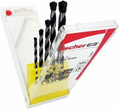FISCHER  Group E 4/5/6/8/10 536606 Drill 5 Units Gris,Argent&eacute;