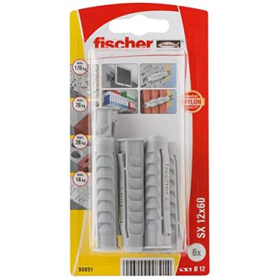 FISCHER Cheville nylon collerette sx 12X60 k nv -  Fixation