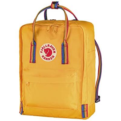 FJALLRAVEN Fj&auml;llr&auml;ven Sac &agrave; dos 'Kanken Rainbow' m&eacute;lange de couleurs / jaune d'or