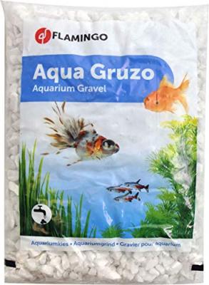 FLAMINGO Gravier Gruzo blanc 1 kg pour aquarium  Blanc