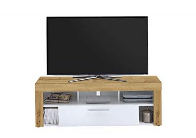 PARIS PRIX  - Meuble Tv 1 Tiroir Design biotin 150cm Ch&ecirc;ne