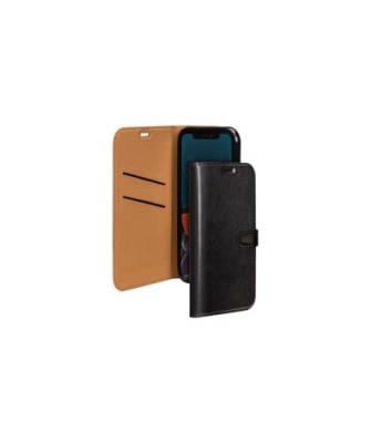 BIGBEN Folio Wallet iPhone 12 Mini Noir avec Languette de Fermeture 