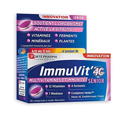 FORTE PHARMA Fort&eacute; Pharma Immuvit'4G S&eacute;nior 30 Comprim&eacute;s - Pot 30 comprim&eacute;s