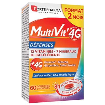FORTE PHARMA Fort&eacute; Pharma Multivit 4 g D&eacute;fense - 60 Comprim&eacute;s - Bo&icirc;te 60 comprim&eacute;s