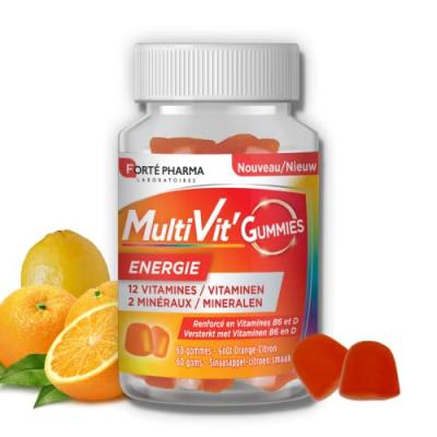 FORTE PHARMA Fort&eacute; Pharma Multivit Gummies &Eacute;nergie 60 Gommes - Pot 60 gommes