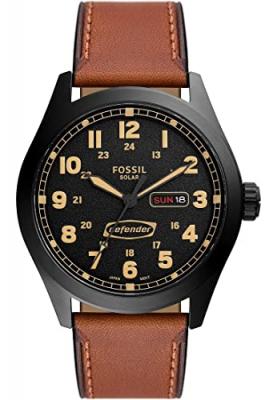 FOSSIL Montre  Defender homme solaire en cuir - FS5978