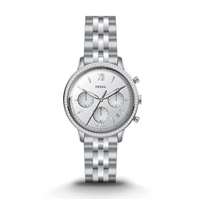 FOSSIL  Montre Neutra Chronograph pour Femme, Acier Inoxydable, ES5217