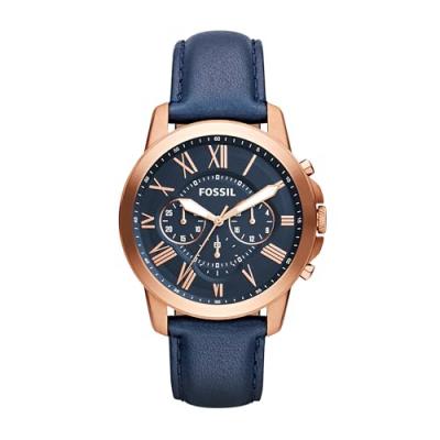 FOSSIL FS4835 - Montre Homme - Quartz - Bleu 