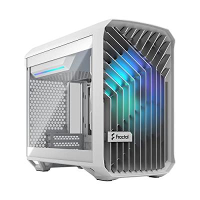 FRACTAL DESIGN  Torrent Nano RGB White TG Light Tint, Moyenne tour