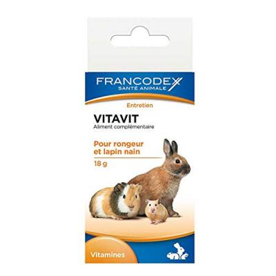 FRANCODEX Compl&eacute;ment alimentaire rongeur Vitavit 18g