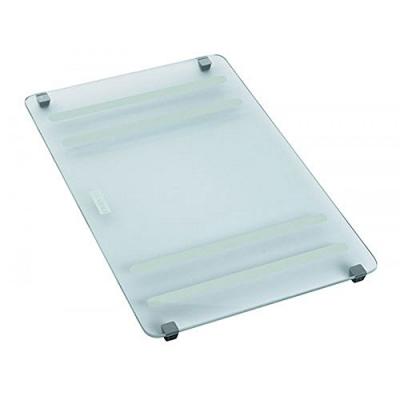 FRANKE  112.0017.900 Planche &agrave; d&eacute;couper coulissante en verre tremp&eacute; pour &eacute;vier Couleur : Gris