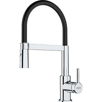 FRANKE  115.0626.085 Lina Semi-Pro Robinet de Cuisine, Chrome/Noir, Small