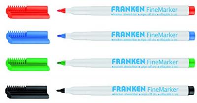 FRANKEN  Z1994 SB FineMarker Lot de 4 marqueurs Rouge/vert/bleu/noir