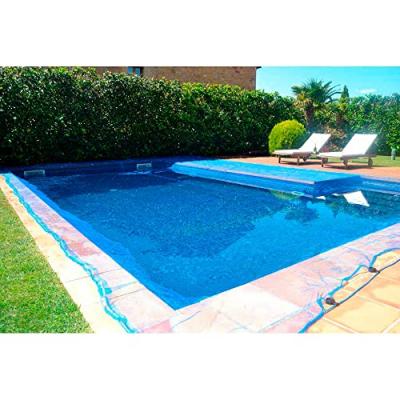 FUN AND GO Maille pour couverture de piscine &agrave; feuille de piscine 5x9m. E3-81036