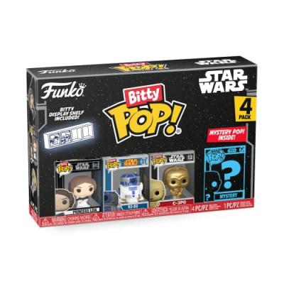 FUNKO  Star Wars pack 4 figurines Bitty POP! Vinyl Leia 2,5 cm- - Figu