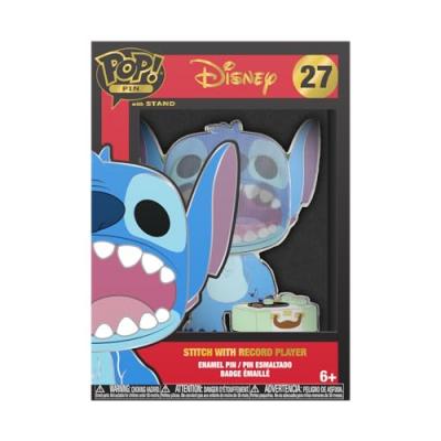  Figurine Funko Pop! Pins - Lilo & Stitch - Stitch Avec Lecteur Vinyle 